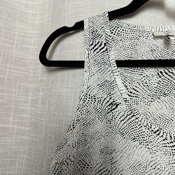 2/$30 Joie 100% Silk Sleeveless Tank Top Size S Abstract Flowy Designer Boho - Picture 6 of 10